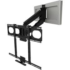 above fireplace pull down tv mount for