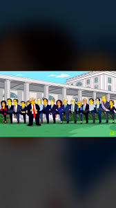 He is voiced by hank azaria and first appeared in the series premiere episode simpsons roasting on an open fire. Our Boy Made It On To The Simpson S Yangforpresidenthq
