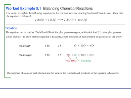 Worked Example 5 1 Balancing Chemical