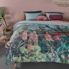 Green Lupine Cotton Quilt Cover Set
