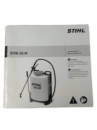 stihl sg20 backpack sprayer owners