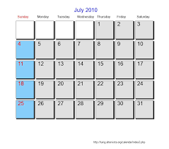 July 2010 Roman Catholic Saints Calendar