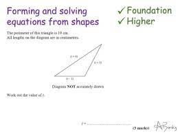 Solving Equations From Shapes