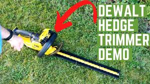 dewalt hedge trimmer 18v review demo