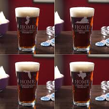 custom beer glass with your home state