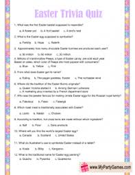 Think you know a lot about halloween? Free Printable Easter Trivia Quiz Easter Printables Free Trivia Quiz Trivia