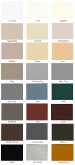 24 gutter colors to choose from for