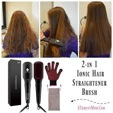 hair straightener brush with