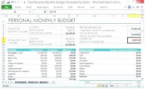 Expense Template Excel Download Personal Budget Excel Template