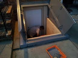 steel cellar door finishing cleanup service