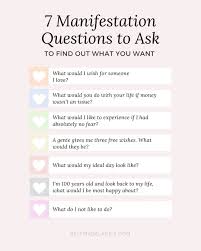 manifestation questions to ask yourself