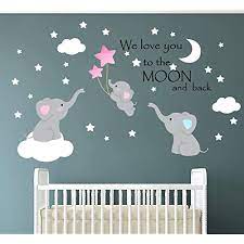 family elephant wall decal baby