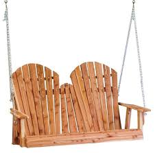 Cedar Adirondack Porch Swing From