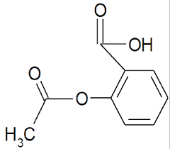 molecular structure of aspirin c 9 h 8