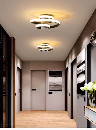Modern Led Ceiling Lights For Home Entrance Balcony Hallway Lamps Bedroom White Black Indoor Lighting Fixtures Input Ac90 260v Ceiling Lights Aliexpress