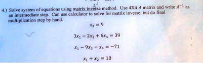 Calculator To Solve For Matrix Inverse