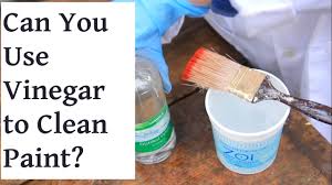 use vinegar to clean paint brushes