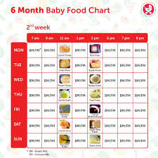 6 Months Food Chart For Indian Babies Baby Food Recipes