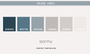 Stormy Colour Scheme For Bedroom Deep