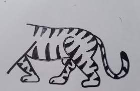 Нашла самый простой способ нарисовать тигра: делюсь с вами | Рисуем дома |  Дзен