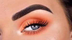 orange eye makeup tutorial