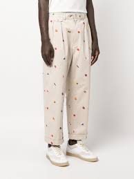 beams plus embroidered design trousers