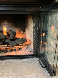 fireplace gl door set for heatilator