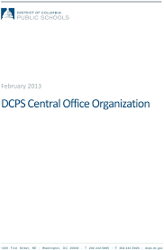 Dcps Central Office Organization Pdf