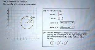 Solved The Circle Below Has Center P