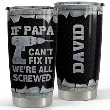 personalized dad tumbler funny gifts
