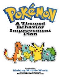 Pokemon Reward Chart Worksheets Teaching Resources Tpt