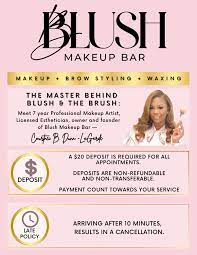schedule appointment with blush makeup bar