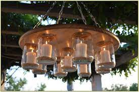 Outdoor Candle Chandelier Non Electric