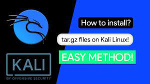 how to install tar gz files in kali