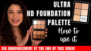 ultra hd foundation palette how to