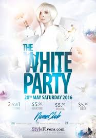 White Party Psd Flyer Template