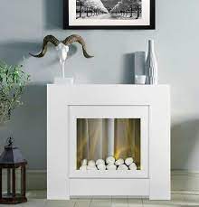 Electric Fire White Freestanding