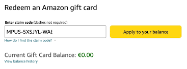 how to redeem an amazon gift card