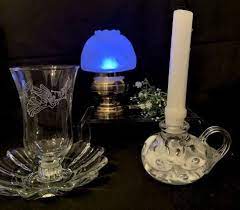 Buy Vintage Glass Candlestick And