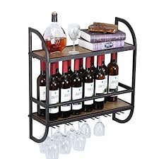iteelas wall mounted wine rack bottle