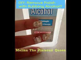 diy remove polish with rubbing alcohol