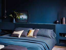 Blue is associated with a sense of calm and remember the earlier photo of my master bedroom painted behr light french gray? The 15 Best Bedroom Paint Colors That Aren T White Emily Henderson