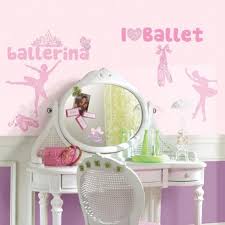 Ballet Wall Decals With Glitter