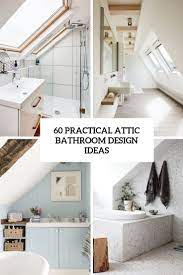 practical attic bathroom design ideas