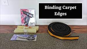 how to bind carpet edges with inind