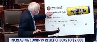 Yes, we want people to be nice people, we sure do. Bernie Sanders Displayed A Giant Trump Tweet In Congress And Now It S A Giant Meme