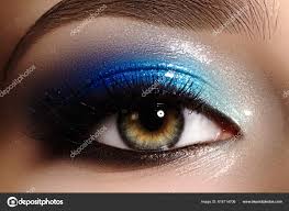 closeup female eye beautiful fashion