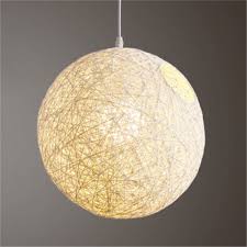 Details About Rattan Wicker Ball Ceiling Light Pendant Round Lamp Shade Simple Fixtures Home