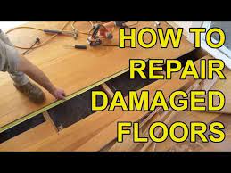 how to repair damaged floor boards