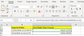 how to convert string to excel datetime